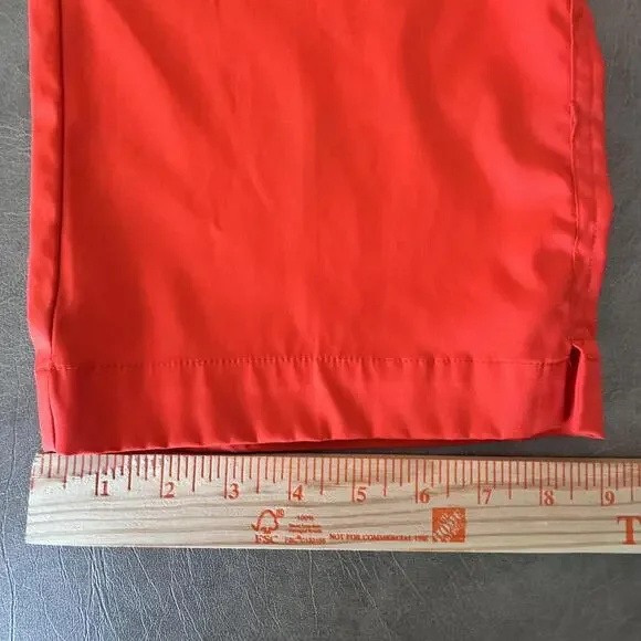 Nike Golf Pants Mens 38x33 Red/Orange Dri-FIT Stretch Flat Front Performance - Picture 14 of 16